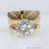 model de inel unit cu verigheta cu piatra rotunda zirconiu sau diamant la comanda in atelierul de bijuterii eAur.md din chisinau moldova